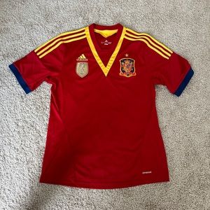 Adidas Spain 2012-13 Original Home Shirt (Excellent) L Football Shirt